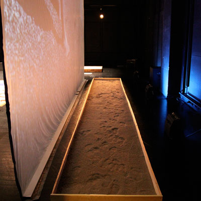 Gravel path in Who Are You -performance, 2011. Photographer Hannele Kurkela